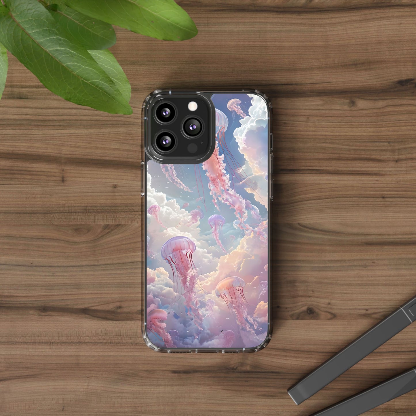 Dreamy Jellyfish Clear Phone Case - Aesthetic Ocean Design