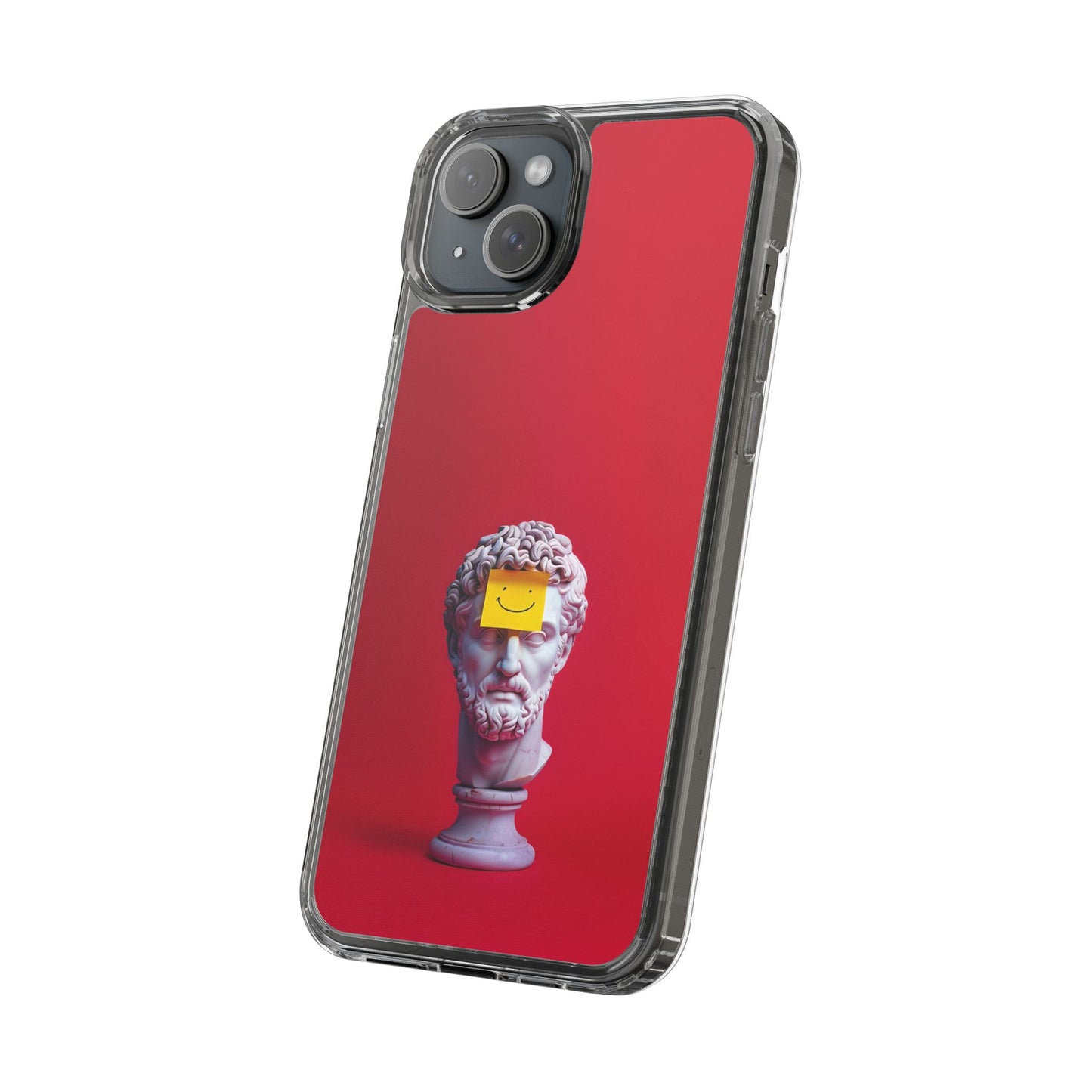Clear Case with Smiley Face Design