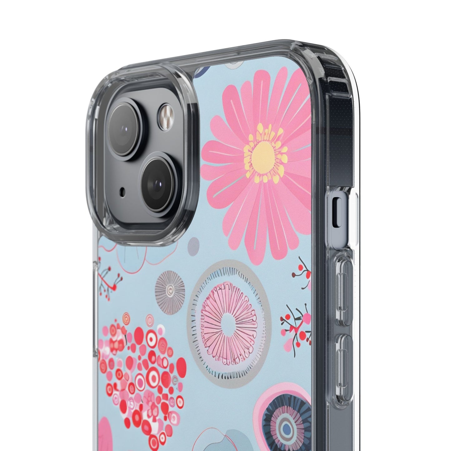 Floral Clear Phone Case - Bright & Colorful Design for Flower Lovers