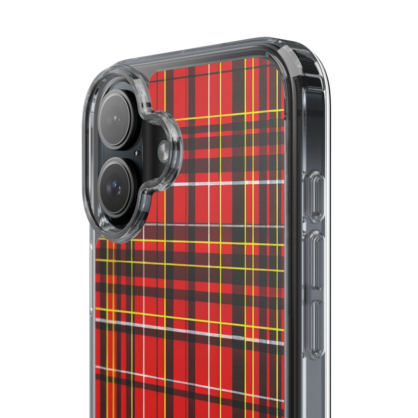 Plaid Clear Phone Case - Stylish and Durable Protective Cover