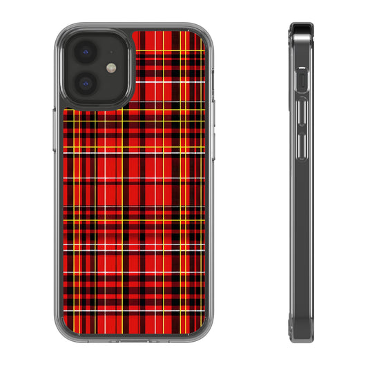 Plaid Clear Phone Case - Stylish and Durable Protective Cover