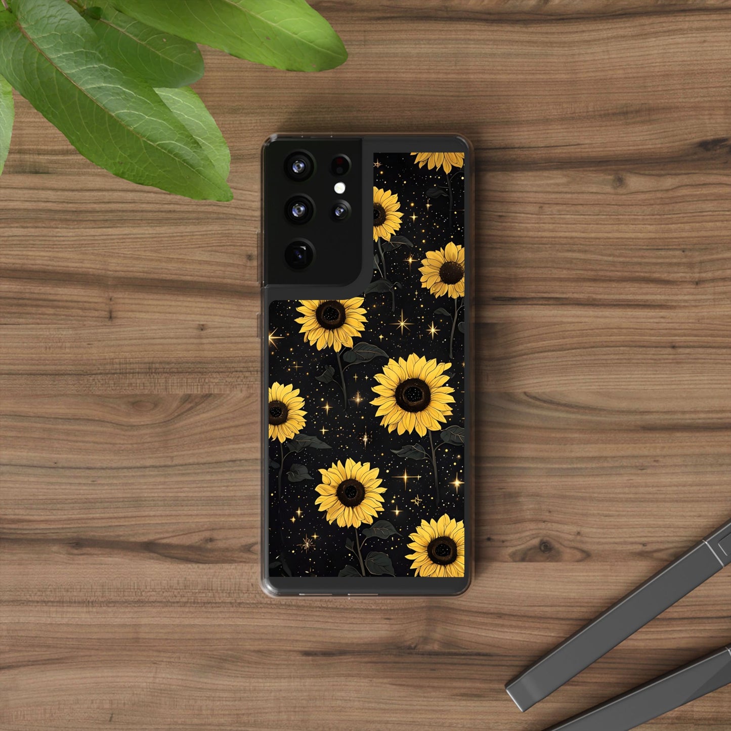 Sunflower Clear Phone Case - Floral Design for Nature Lovers