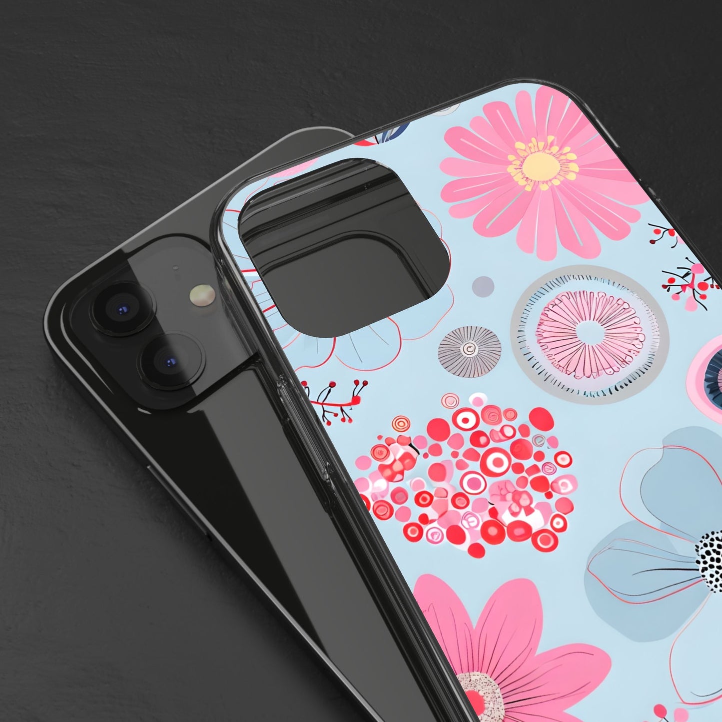 Floral Clear Phone Case - Bright & Colorful Design for Flower Lovers