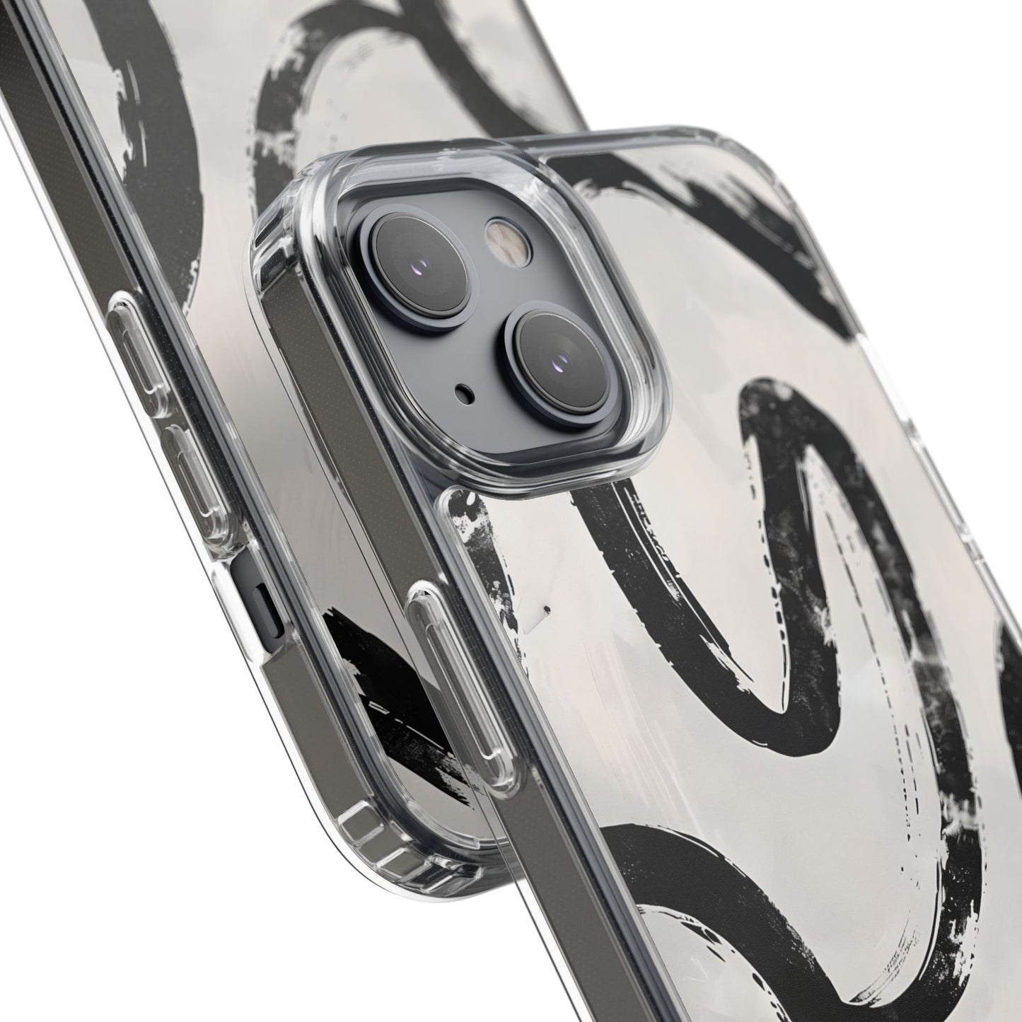 Modern Abstract Clear Phone Case, Trendy Cellphone Protector, Minimalist Style, Gift for Him or Her, Unique Phone Cover