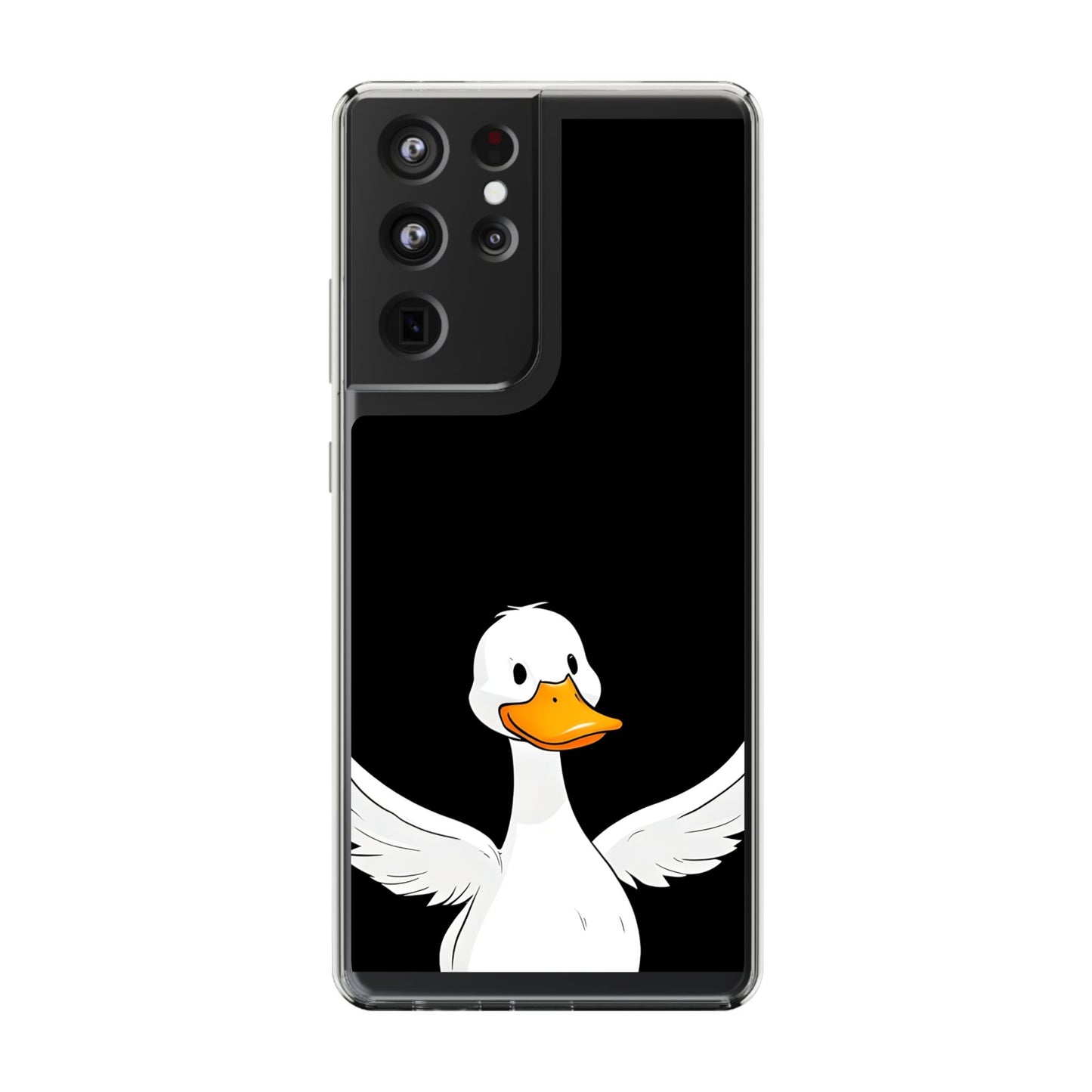 Cute Duck Clear Phone Case - Fun Animal Design for iPhone