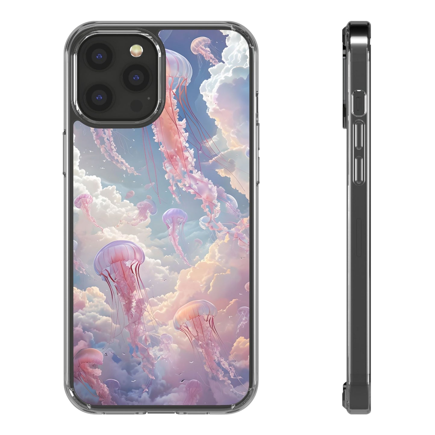 Dreamy Jellyfish Clear Phone Case - Aesthetic Ocean Design