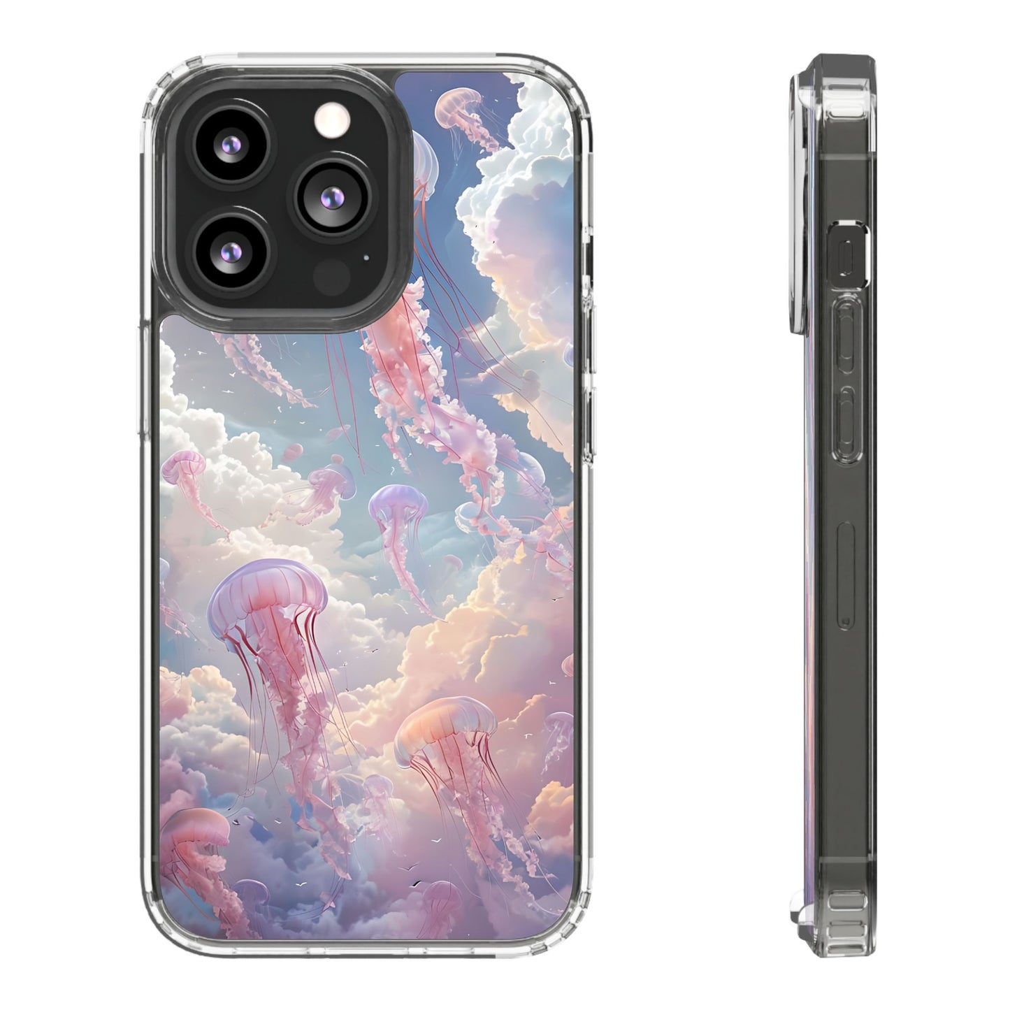 Dreamy Jellyfish Clear Phone Case - Aesthetic Ocean Design