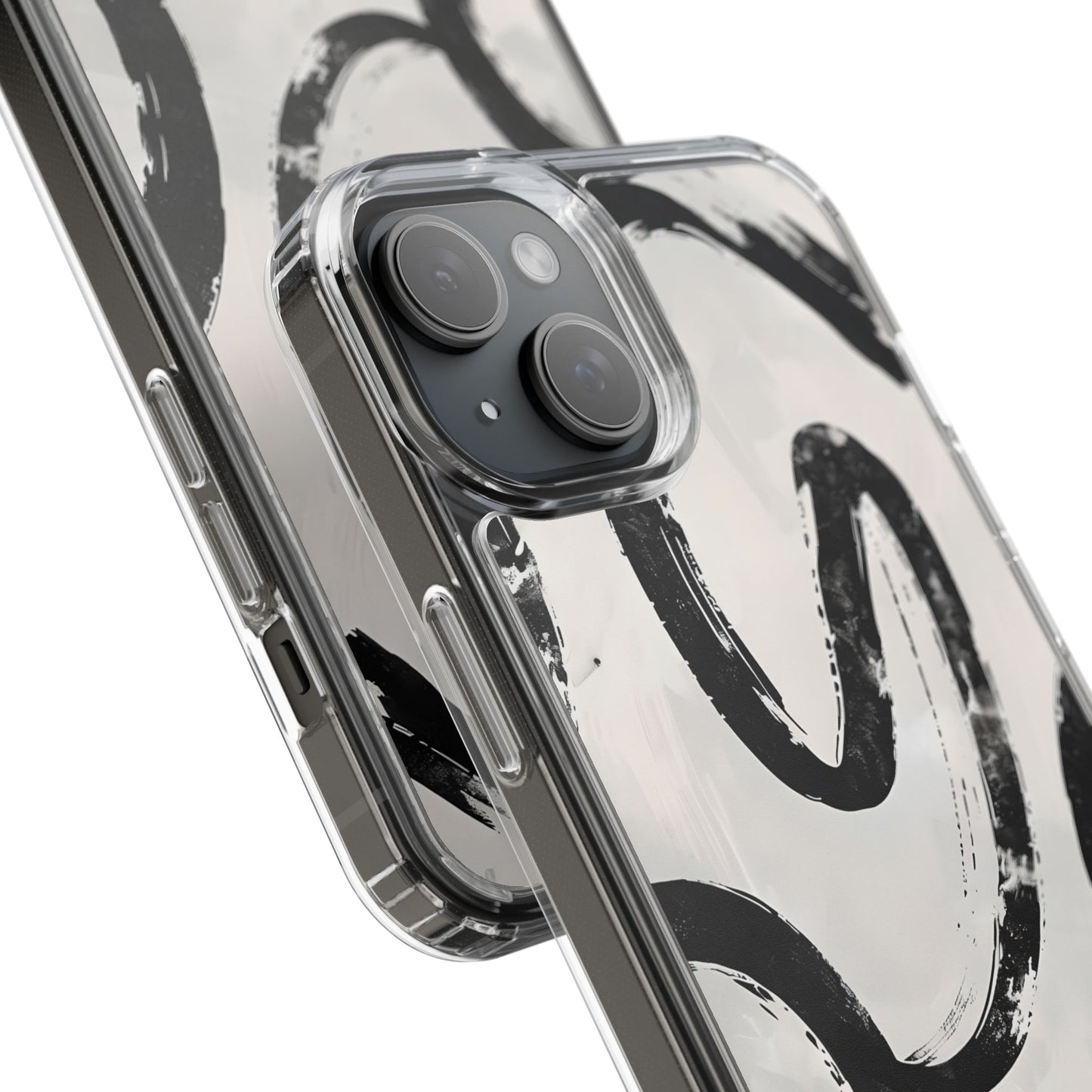 Modern Abstract Clear Phone Case, Trendy Cellphone Protector, Minimalist Style, Gift for Him or Her, Unique Phone Cover