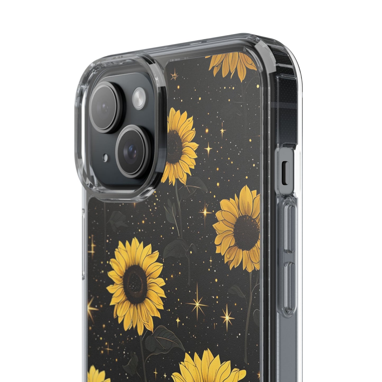 Sunflower Clear Phone Case - Floral Design for Nature Lovers