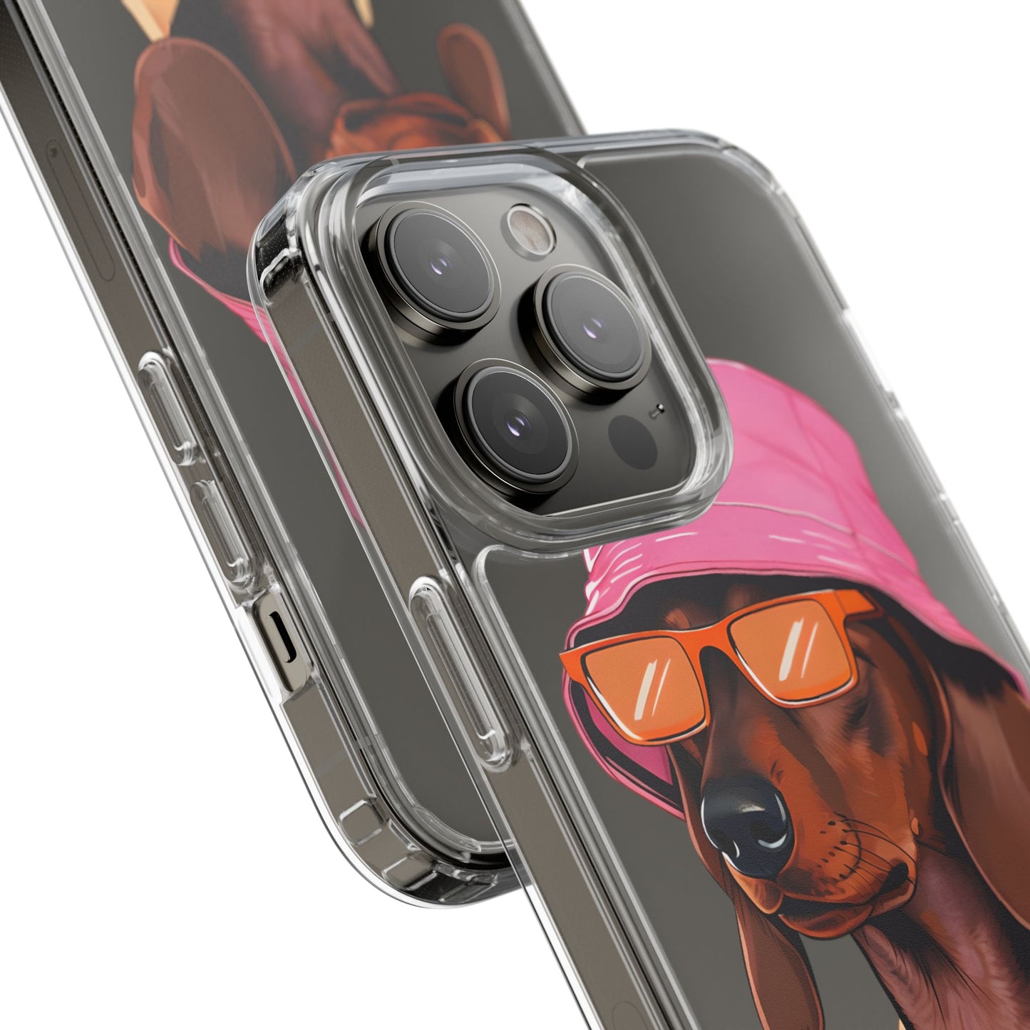 Cool Dachshund Clear Phone Case - Stylish Dog Design for Pet Lovers