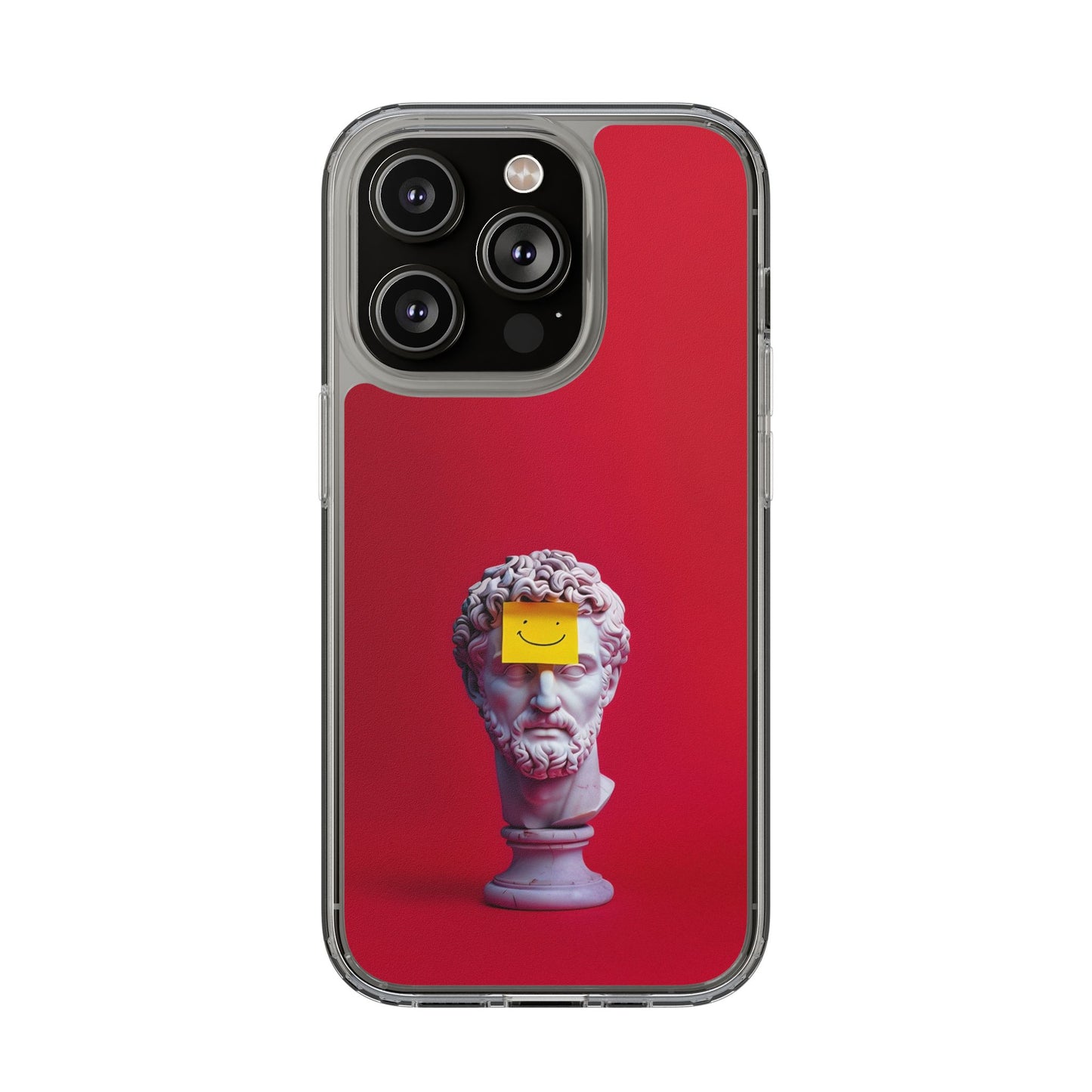 Clear Case with Smiley Face Design
