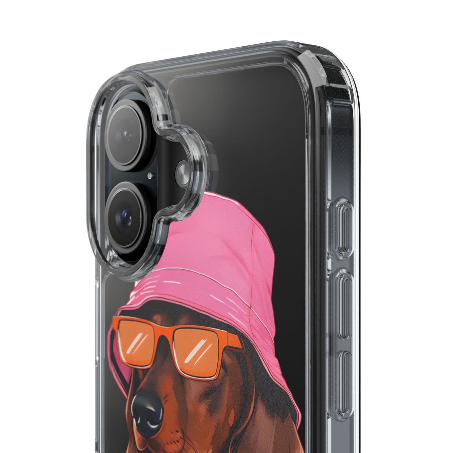 Cool Dachshund Clear Phone Case - Stylish Dog Design for Pet Lovers