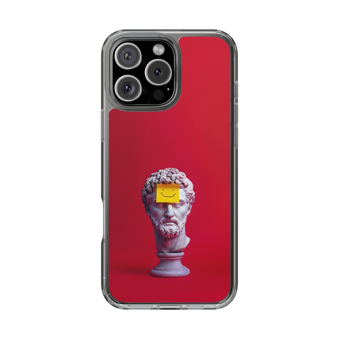 Clear Case with Smiley Face Design