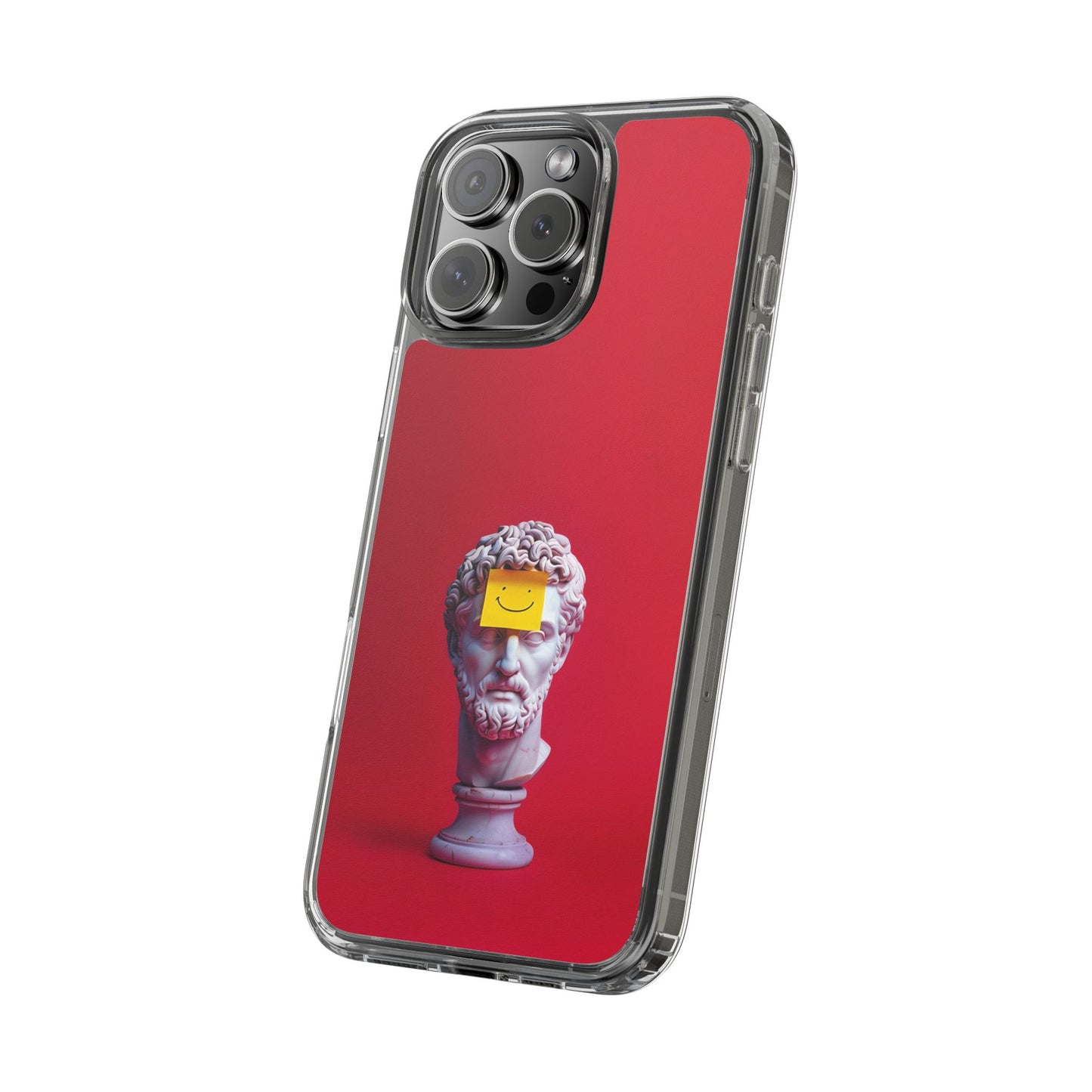 Clear Case with Smiley Face Design