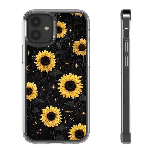 Sunflower Clear Phone Case - Floral Design for Nature Lovers