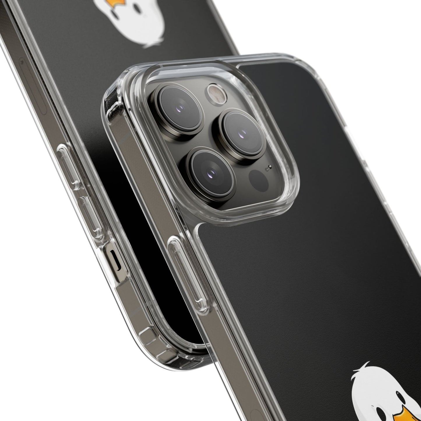 Cute Duck Clear Phone Case - Fun Animal Design for iPhone
