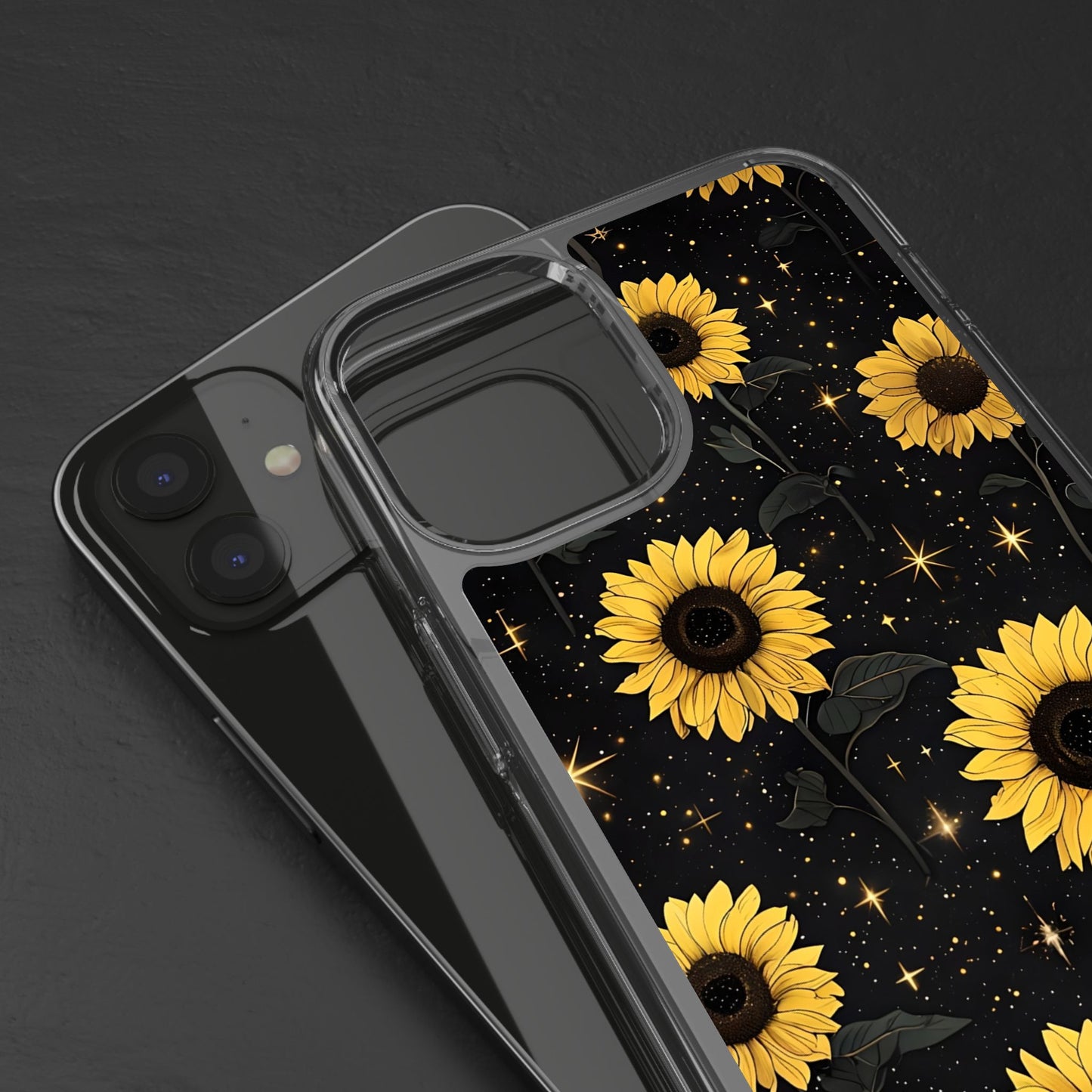 Sunflower Clear Phone Case - Floral Design for Nature Lovers