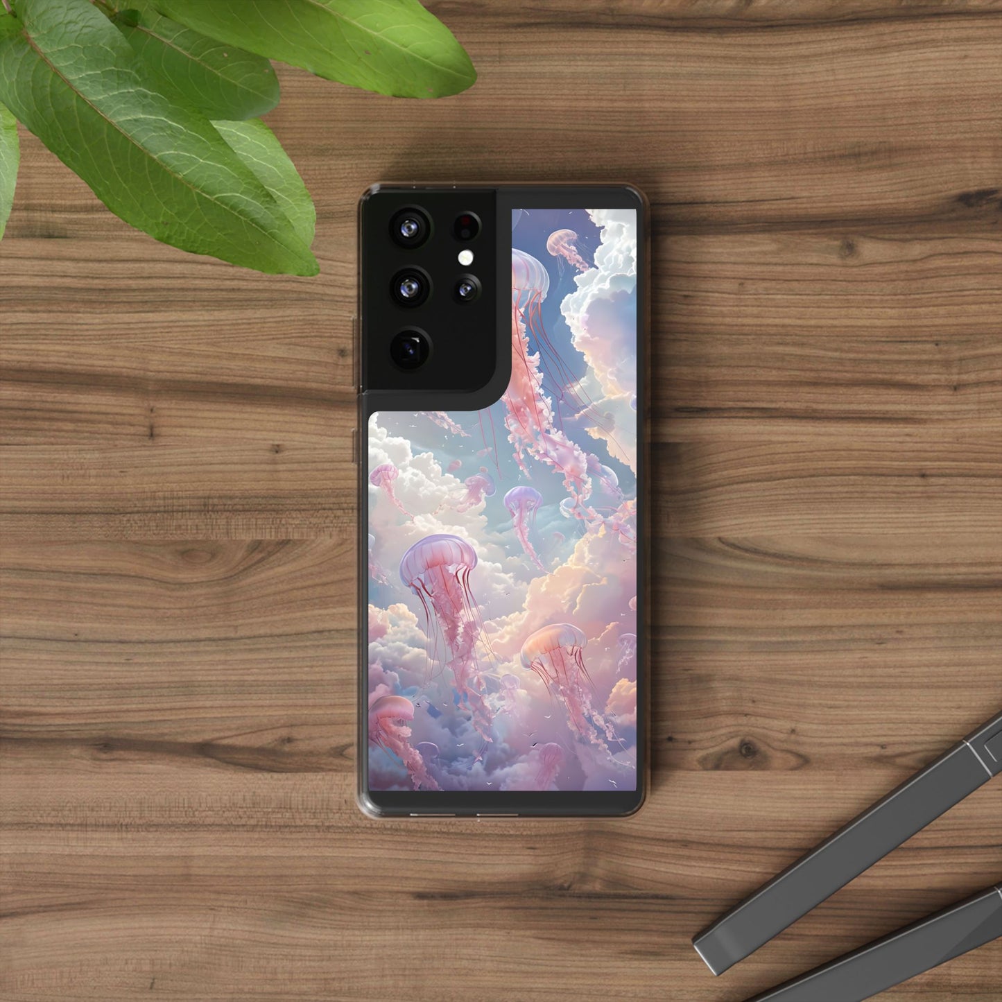 Dreamy Jellyfish Clear Phone Case - Aesthetic Ocean Design