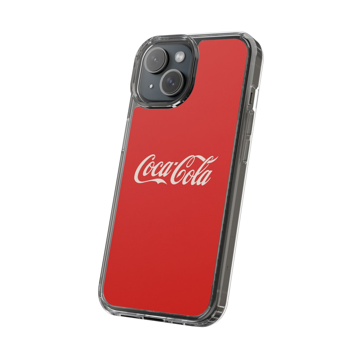 Coca-Cola Clear Phone Cases, Retro Style, Gift for Cola Lovers, Trendy Accessories, Customizable Phone Cover, Fun Collectible