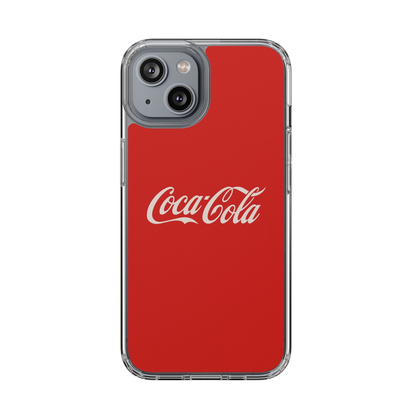 Coca-Cola Clear Phone Cases, Retro Style, Gift for Cola Lovers, Trendy Accessories, Customizable Phone Cover, Fun Collectible
