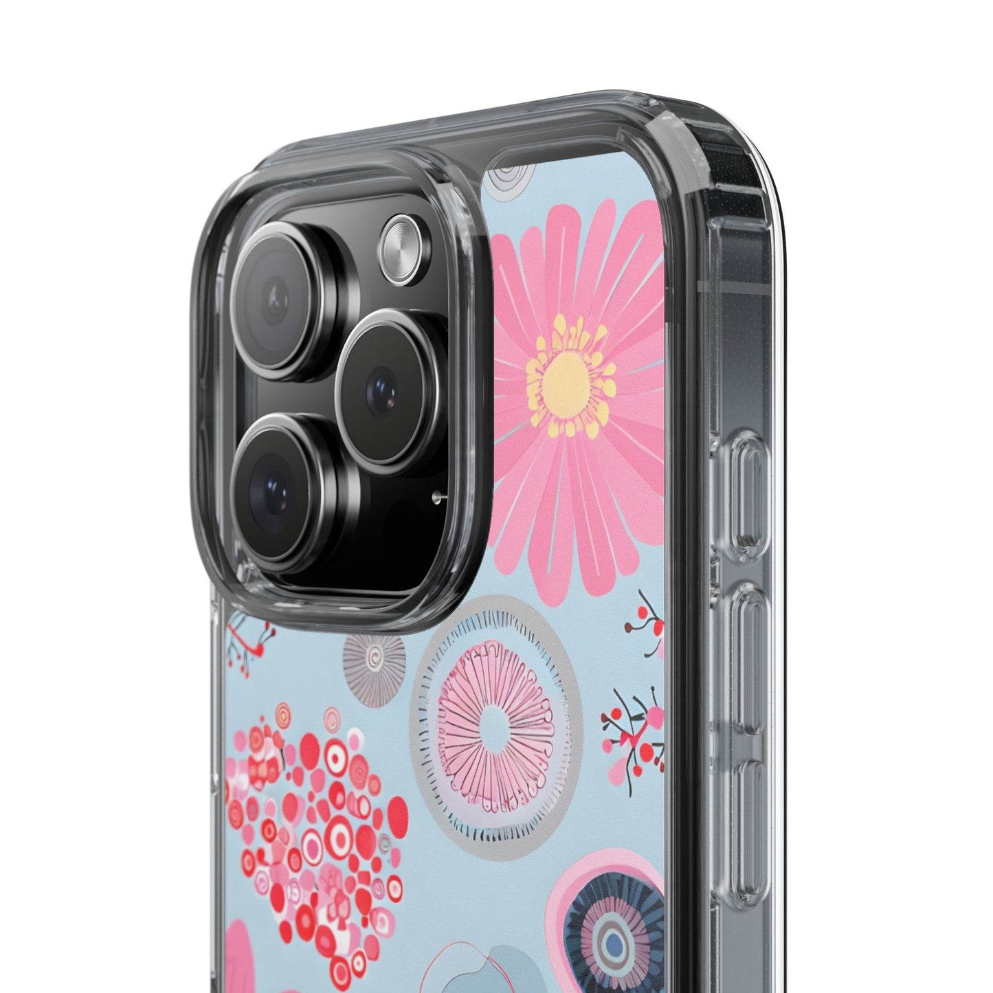 Floral Clear Phone Case - Bright & Colorful Design for Flower Lovers