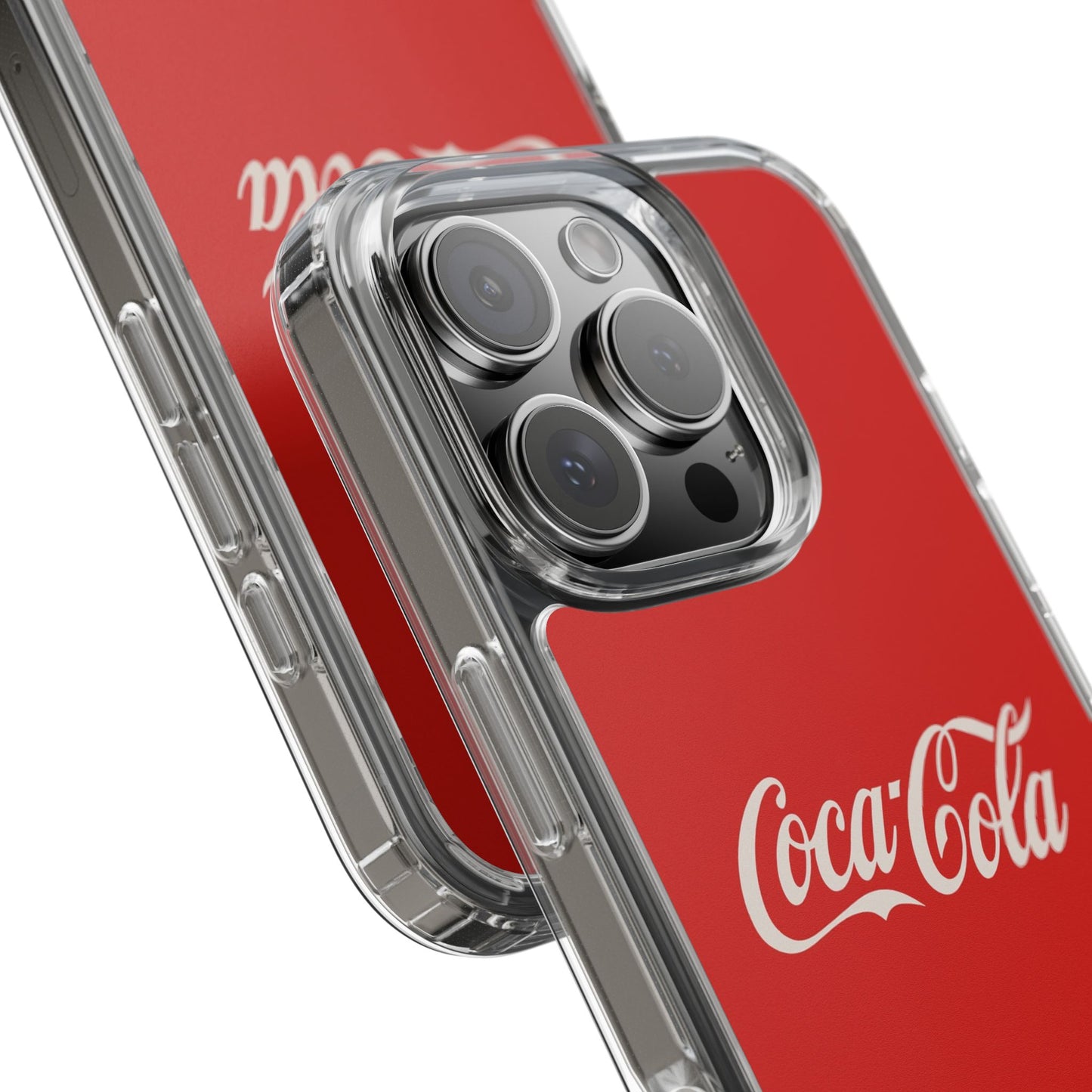 Coca-Cola Clear Phone Cases, Retro Style, Gift for Cola Lovers, Trendy Accessories, Customizable Phone Cover, Fun Collectible