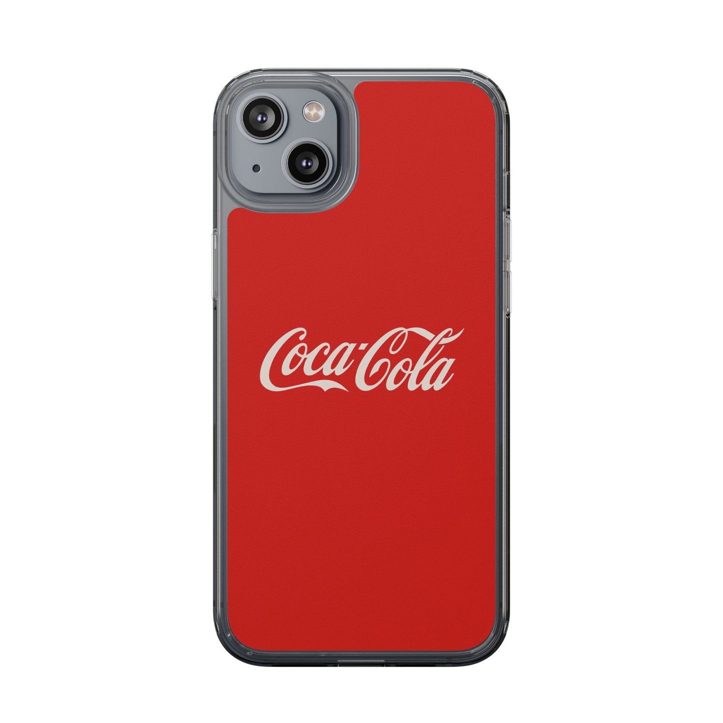 Coca-Cola Clear Phone Cases, Retro Style, Gift for Cola Lovers, Trendy Accessories, Customizable Phone Cover, Fun Collectible