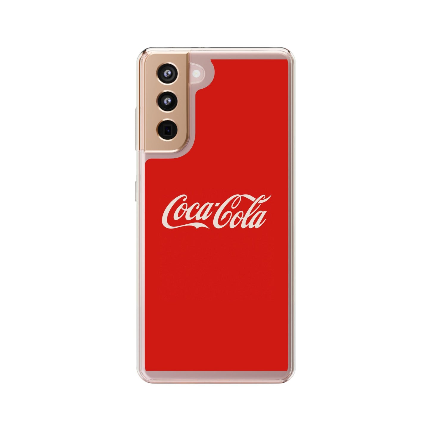 Coca-Cola Clear Phone Cases, Retro Style, Gift for Cola Lovers, Trendy Accessories, Customizable Phone Cover, Fun Collectible