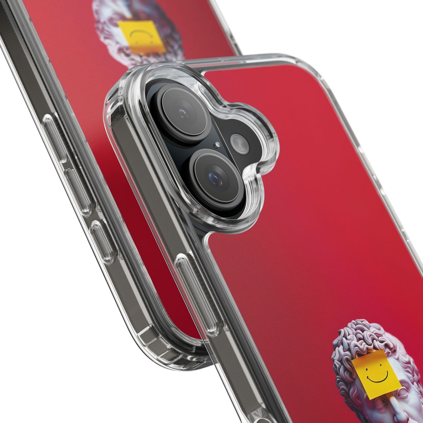 Clear Case with Smiley Face Design