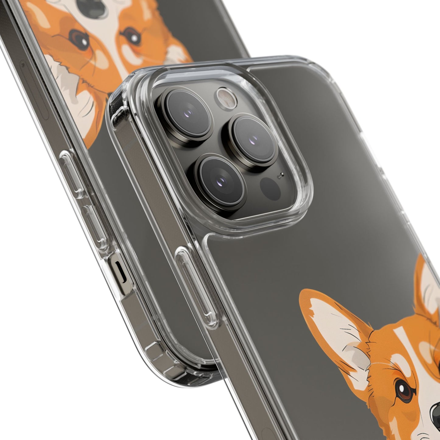 Cute Corgi Clear Phone Case - Pet Lover's Accessory