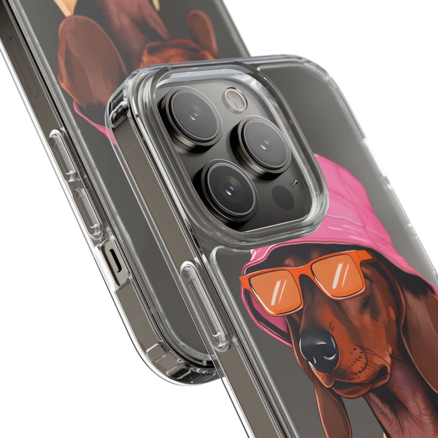 Cool Dachshund Clear Phone Case - Stylish Dog Design for Pet Lovers