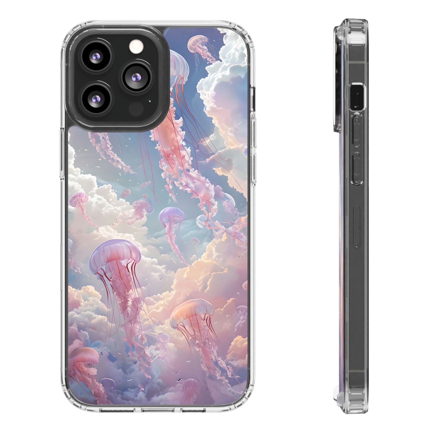 Dreamy Jellyfish Clear Phone Case - Aesthetic Ocean Design