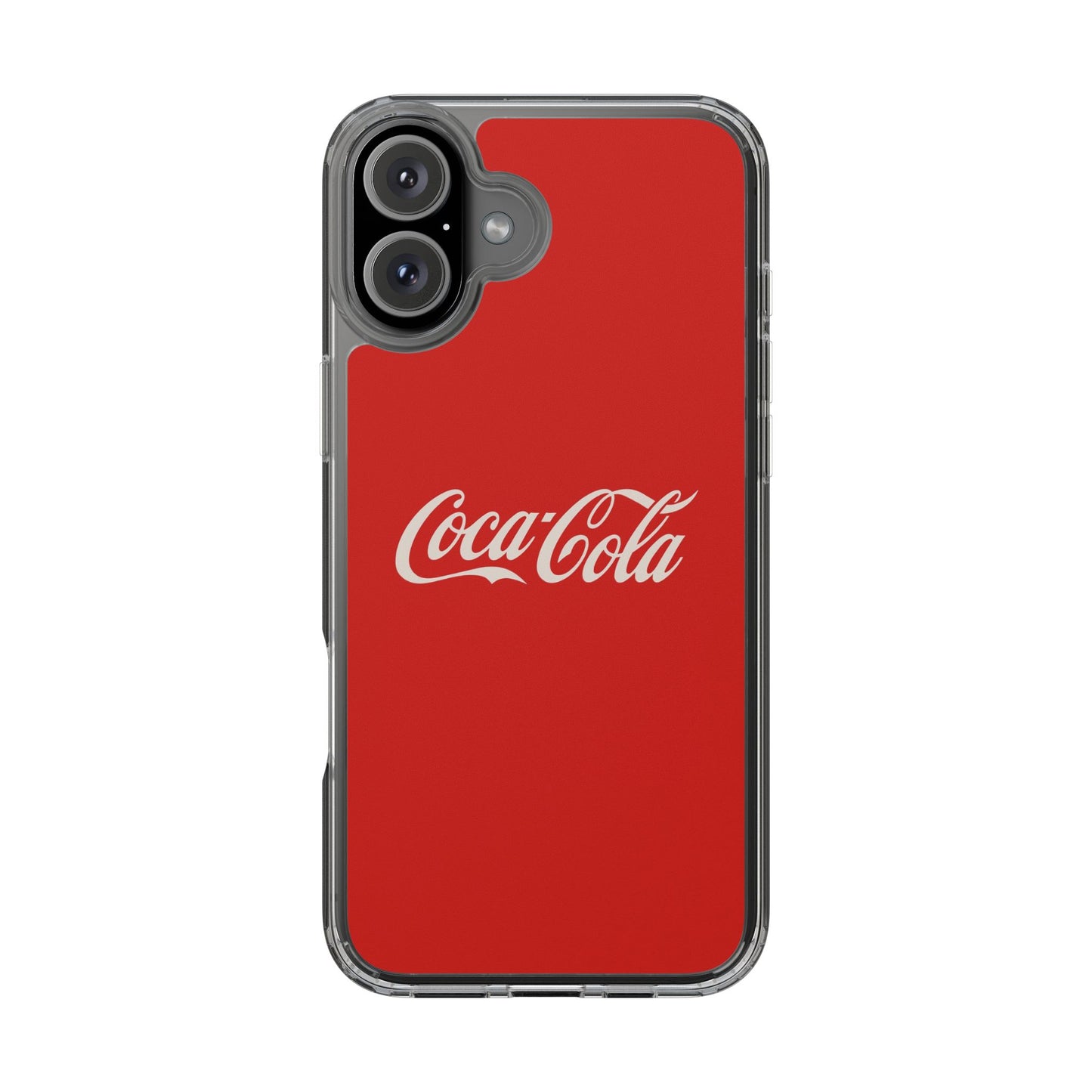 Coca-Cola Clear Phone Cases, Retro Style, Gift for Cola Lovers, Trendy Accessories, Customizable Phone Cover, Fun Collectible