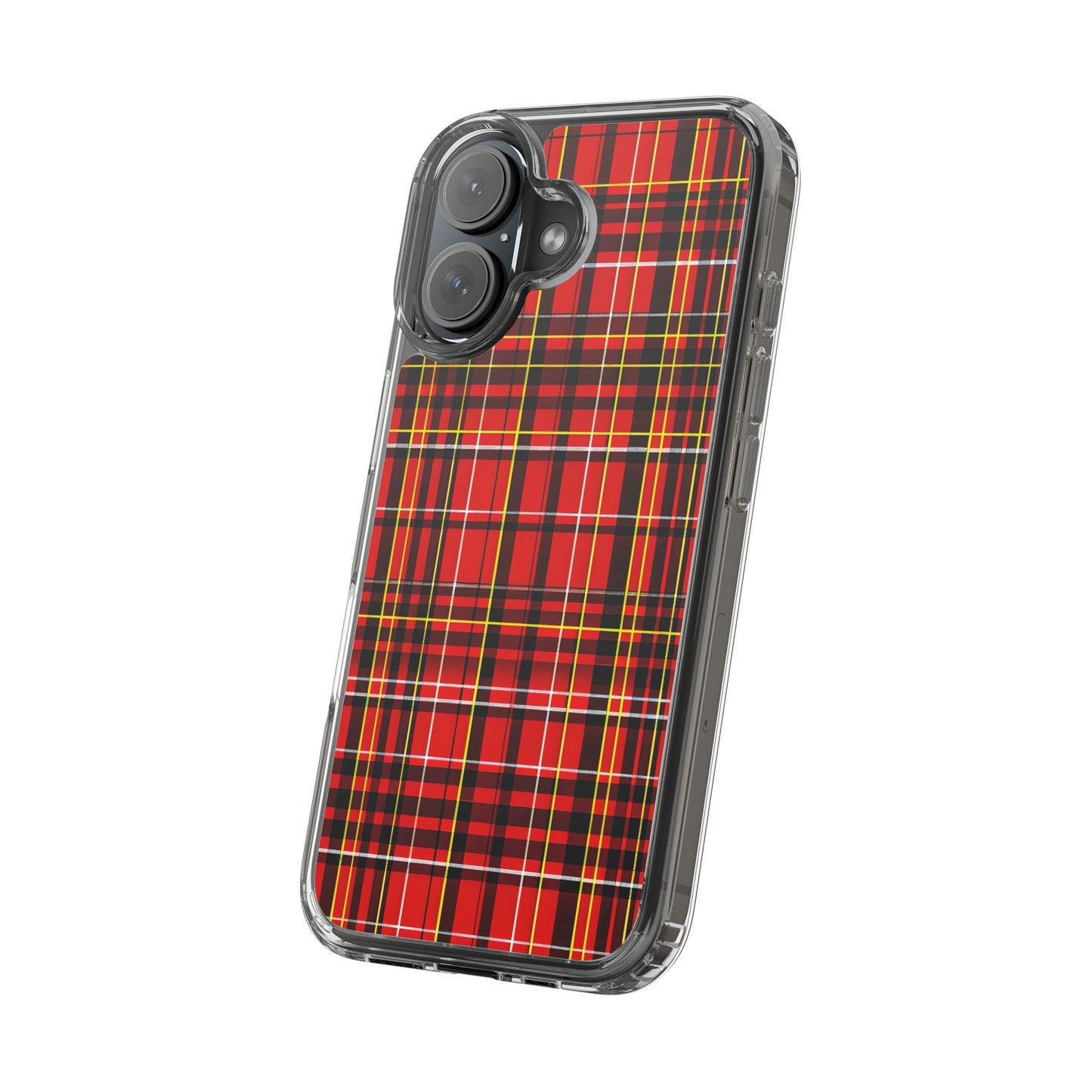 Plaid Clear Phone Case - Stylish and Durable Protective Cover