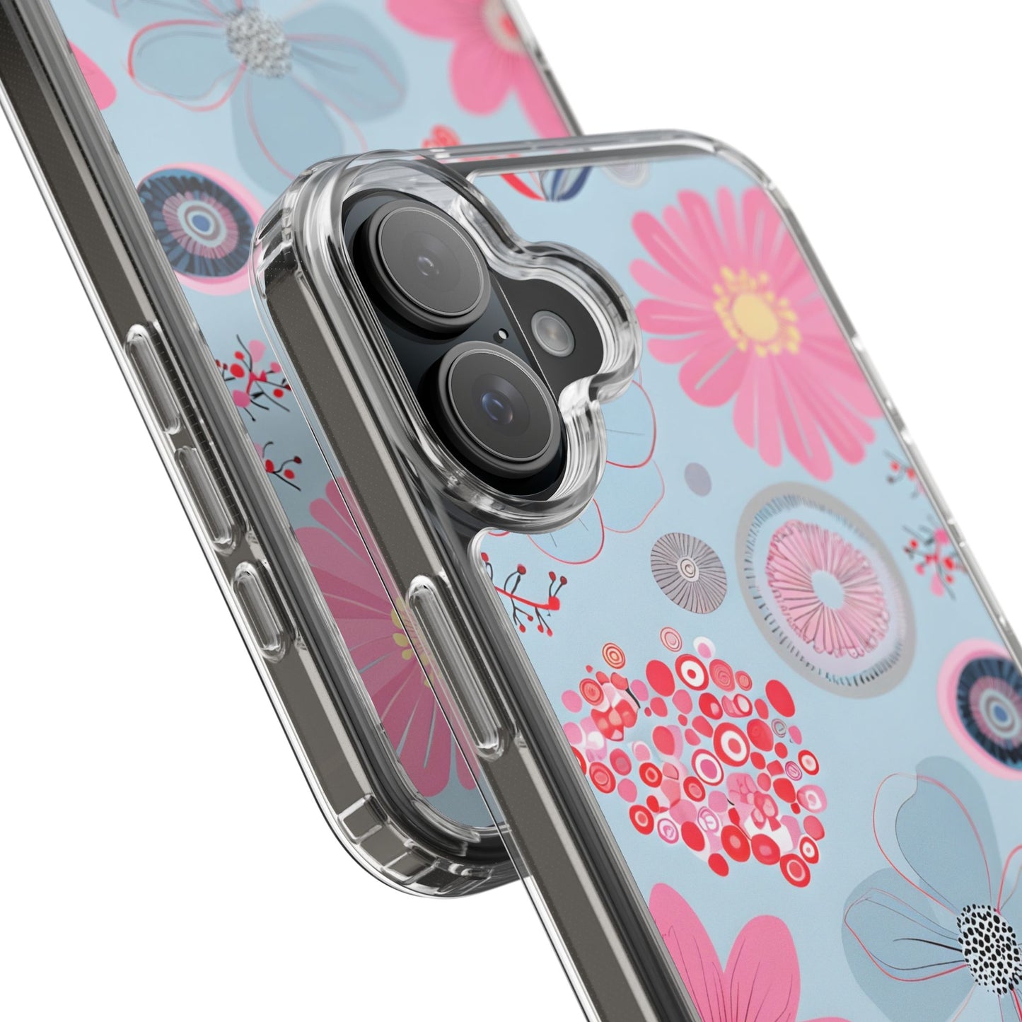 Floral Clear Phone Case - Bright & Colorful Design for Flower Lovers