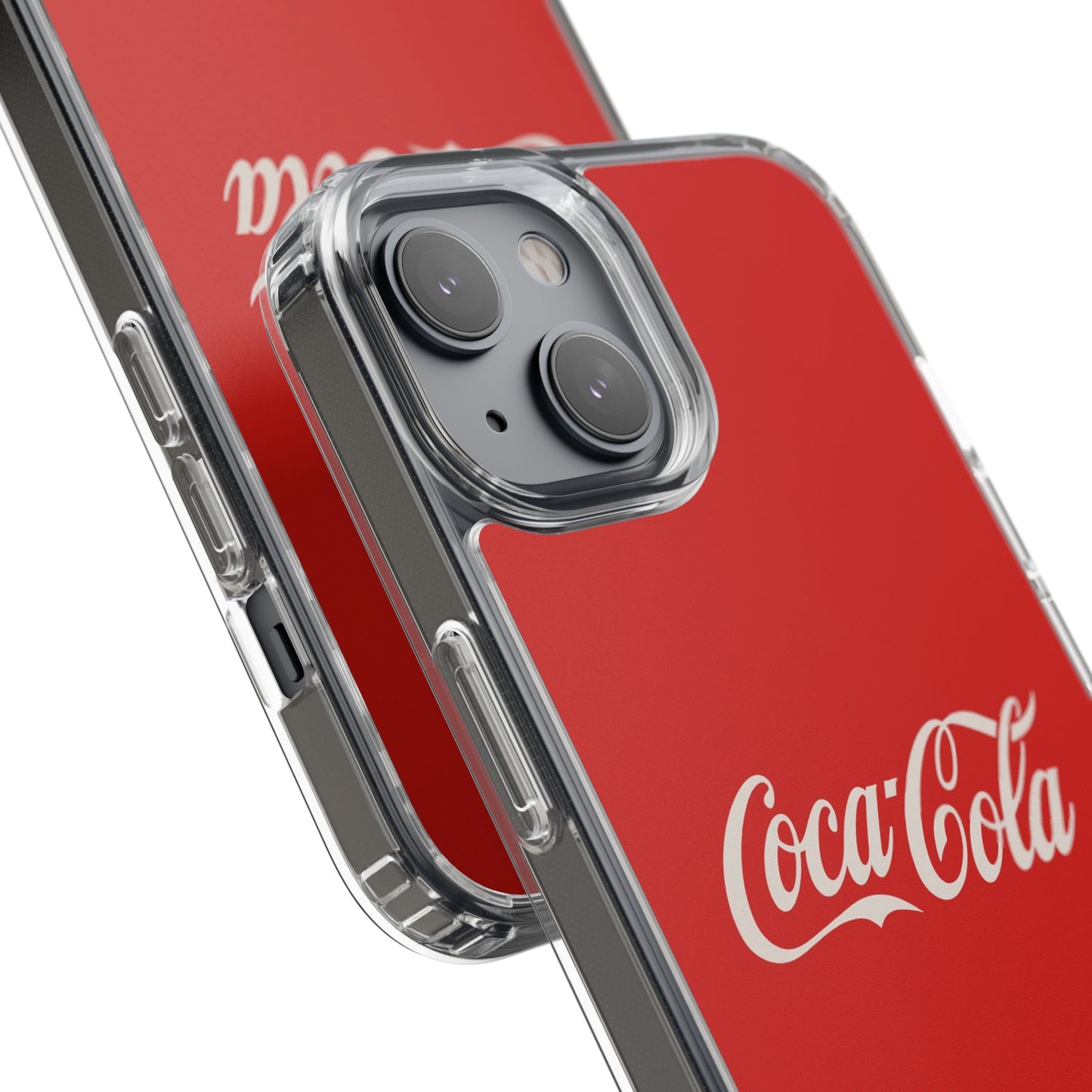 Coca-Cola Clear Phone Cases, Retro Style, Gift for Cola Lovers, Trendy Accessories, Customizable Phone Cover, Fun Collectible