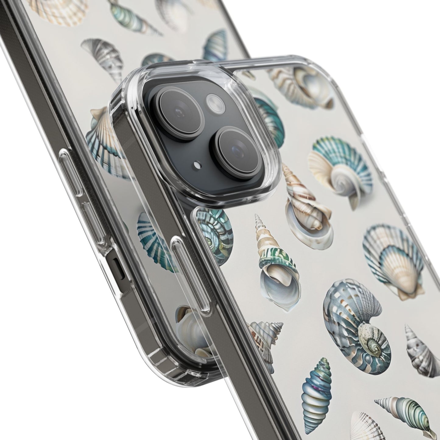 Seashell Clear Phone Case - Coastal Beach Decor