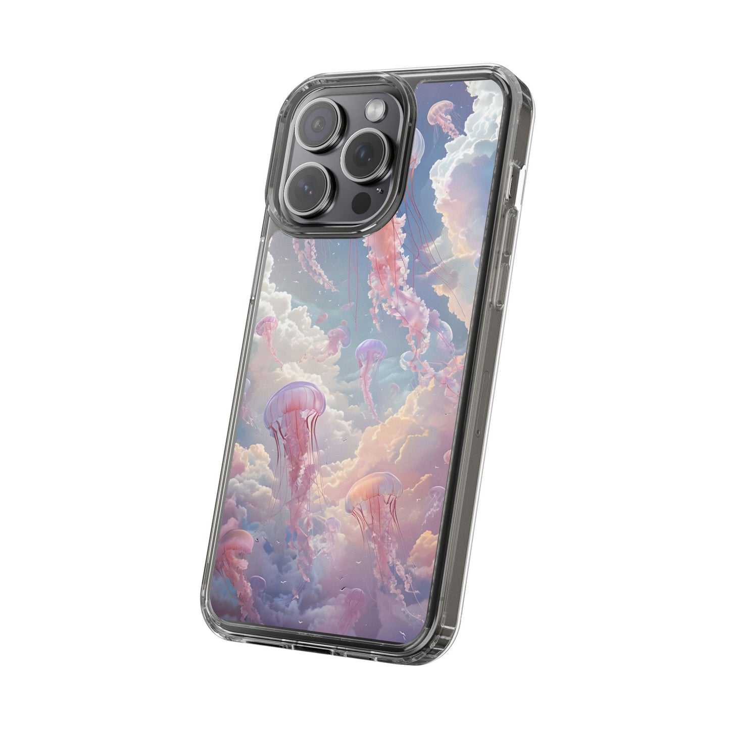 Dreamy Jellyfish Clear Phone Case - Aesthetic Ocean Design