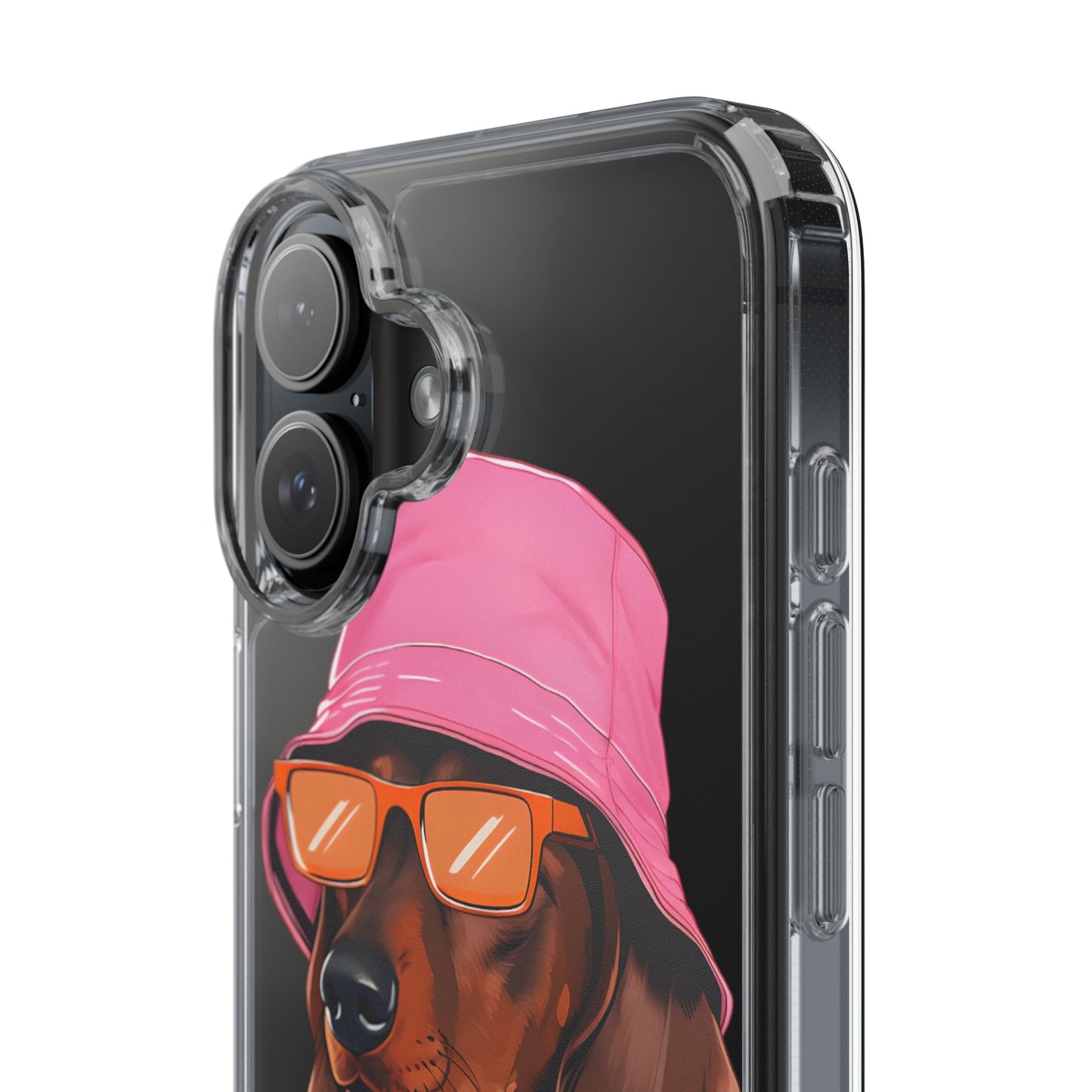 Cool Dachshund Clear Phone Case - Stylish Dog Design for Pet Lovers