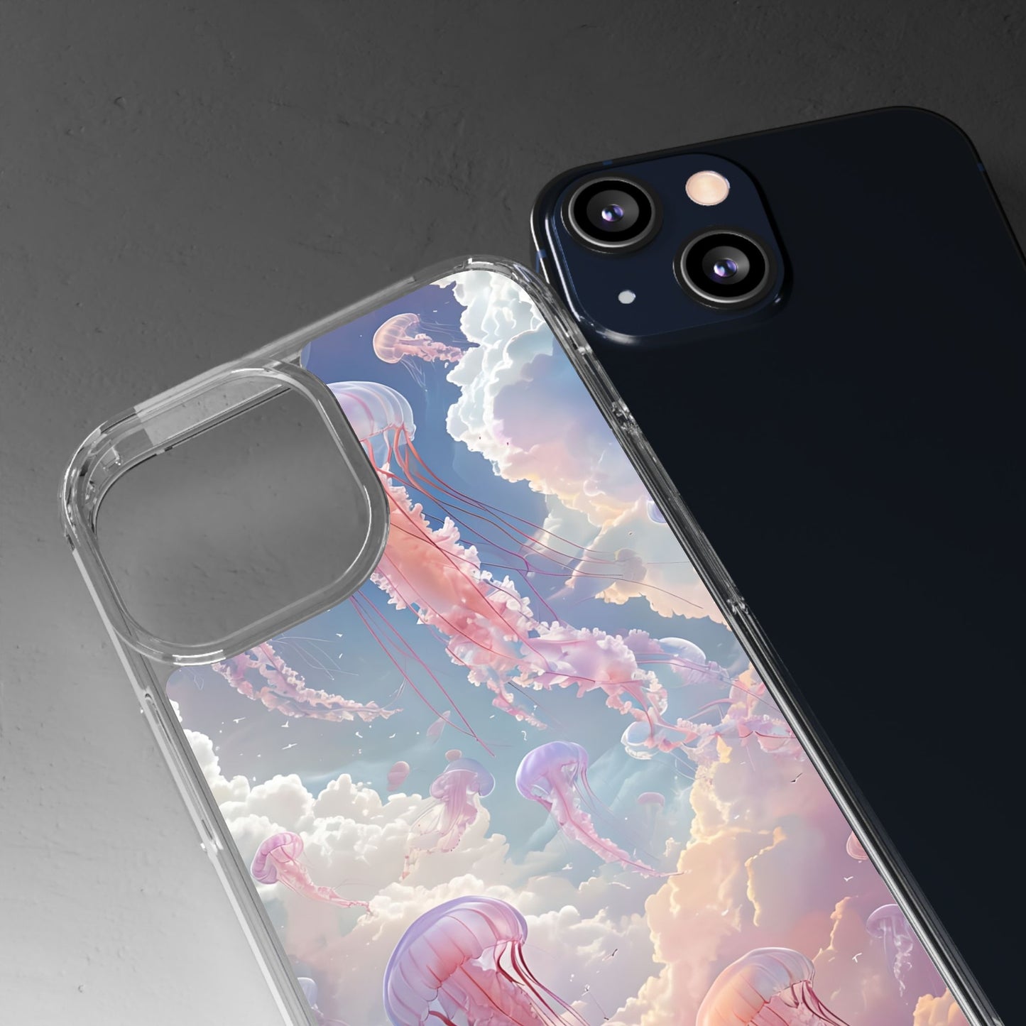 Dreamy Jellyfish Clear Phone Case - Aesthetic Ocean Design