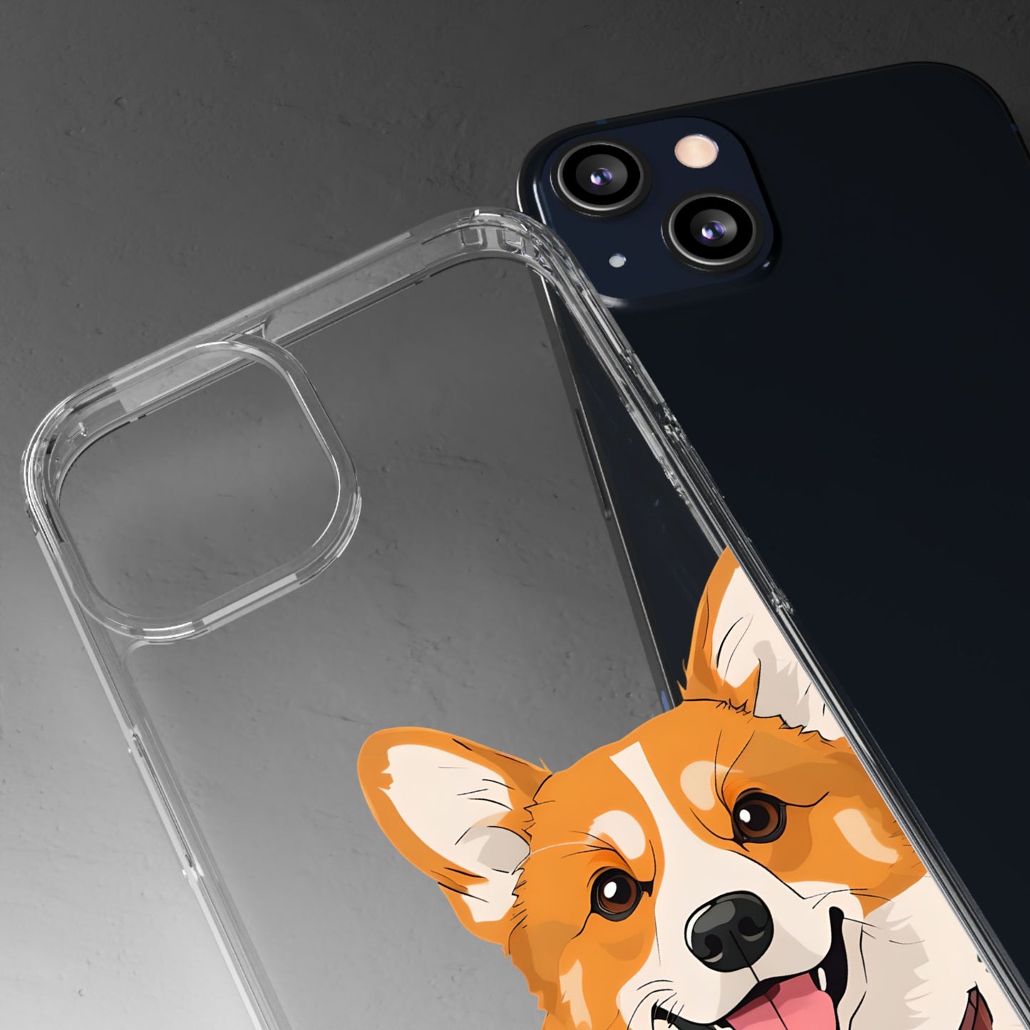 Cute Corgi Clear Phone Case - Pet Lover's Accessory