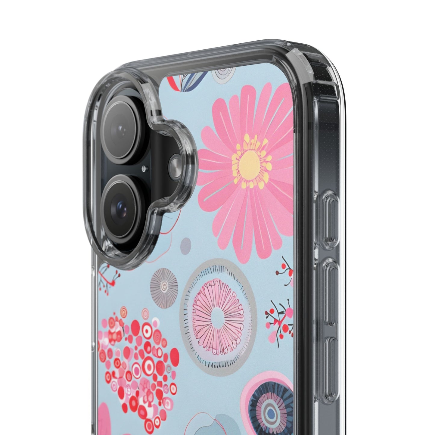 Floral Clear Phone Case - Bright & Colorful Design for Flower Lovers