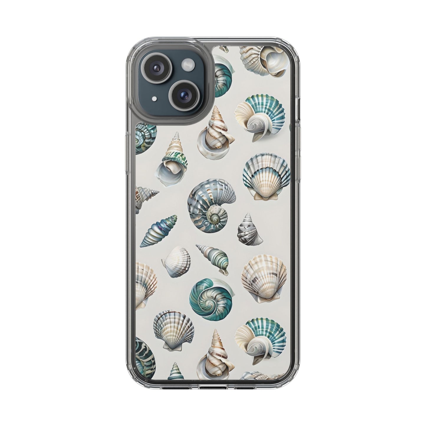 Seashell Clear Phone Case - Coastal Beach Decor