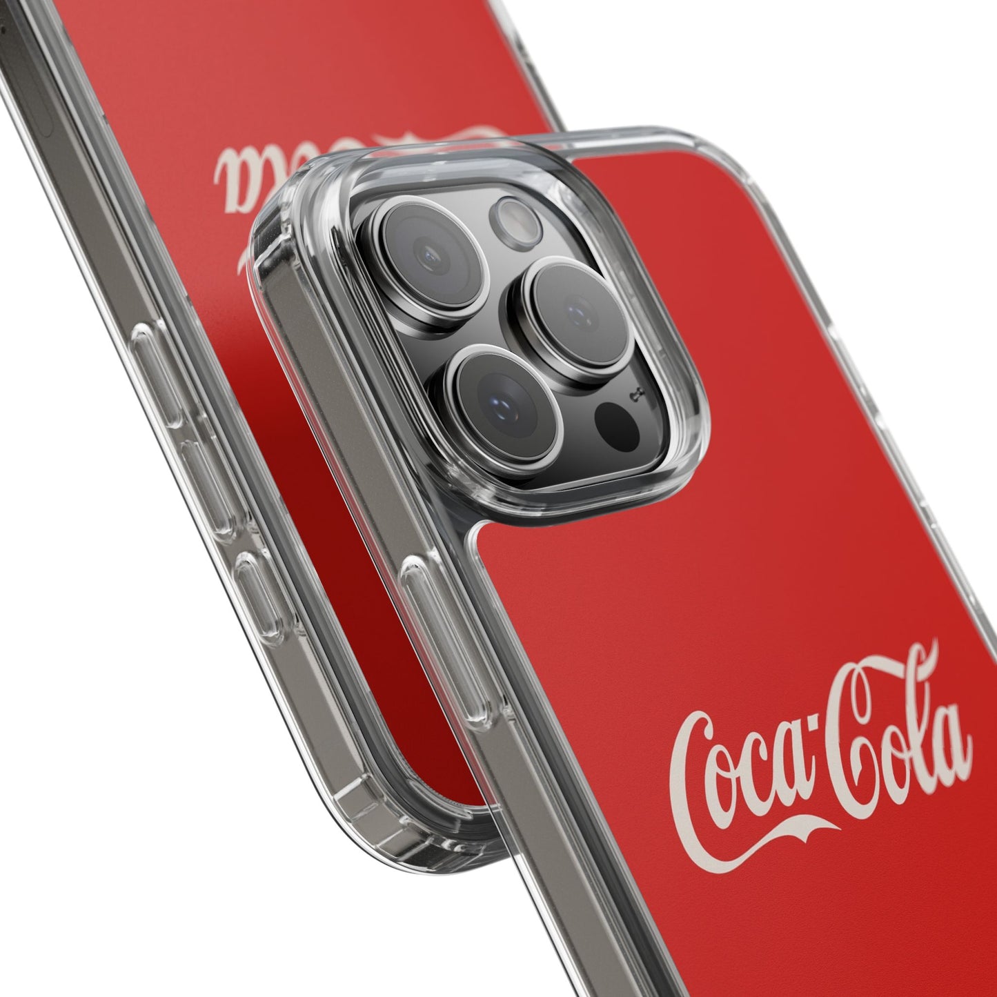 Coca-Cola Clear Phone Cases, Retro Style, Gift for Cola Lovers, Trendy Accessories, Customizable Phone Cover, Fun Collectible