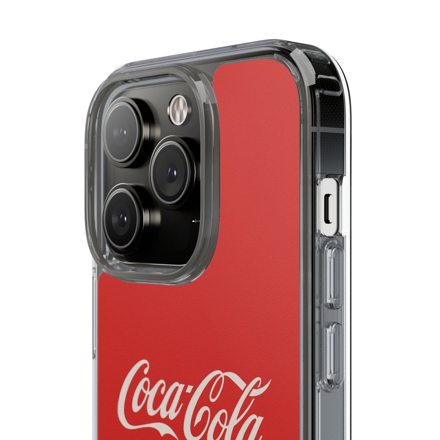 Coca-Cola Clear Phone Cases, Retro Style, Gift for Cola Lovers, Trendy Accessories, Customizable Phone Cover, Fun Collectible