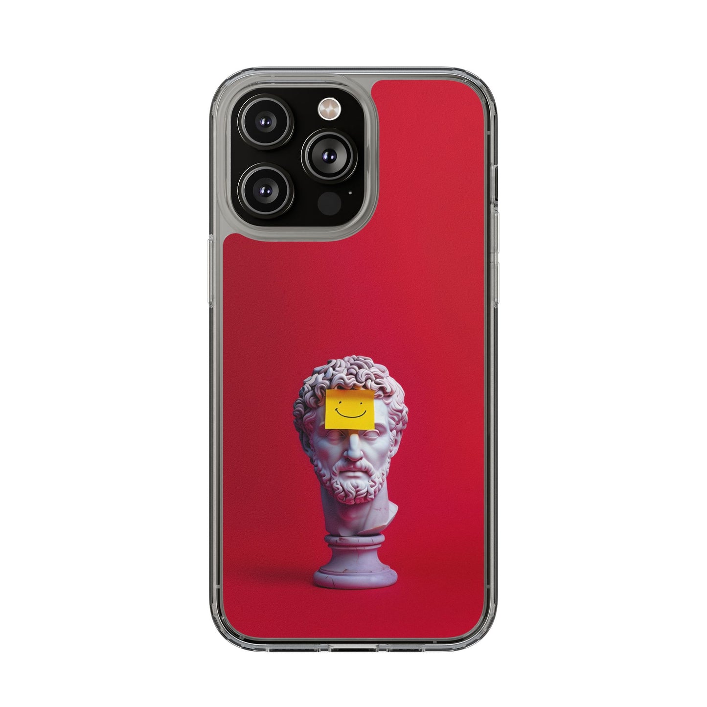Clear Case with Smiley Face Design