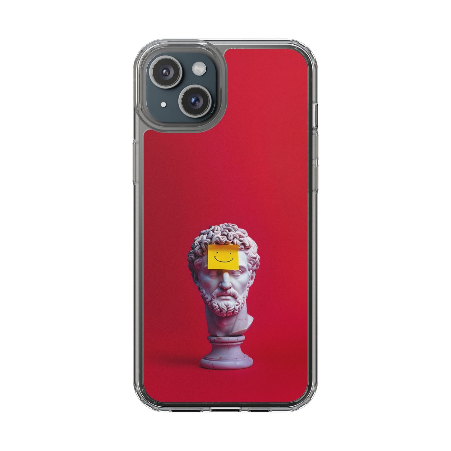 Clear Case with Smiley Face Design