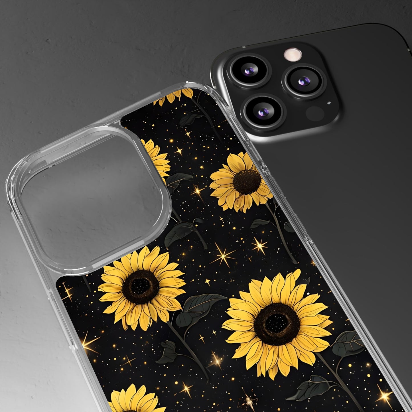 Sunflower Clear Phone Case - Floral Design for Nature Lovers