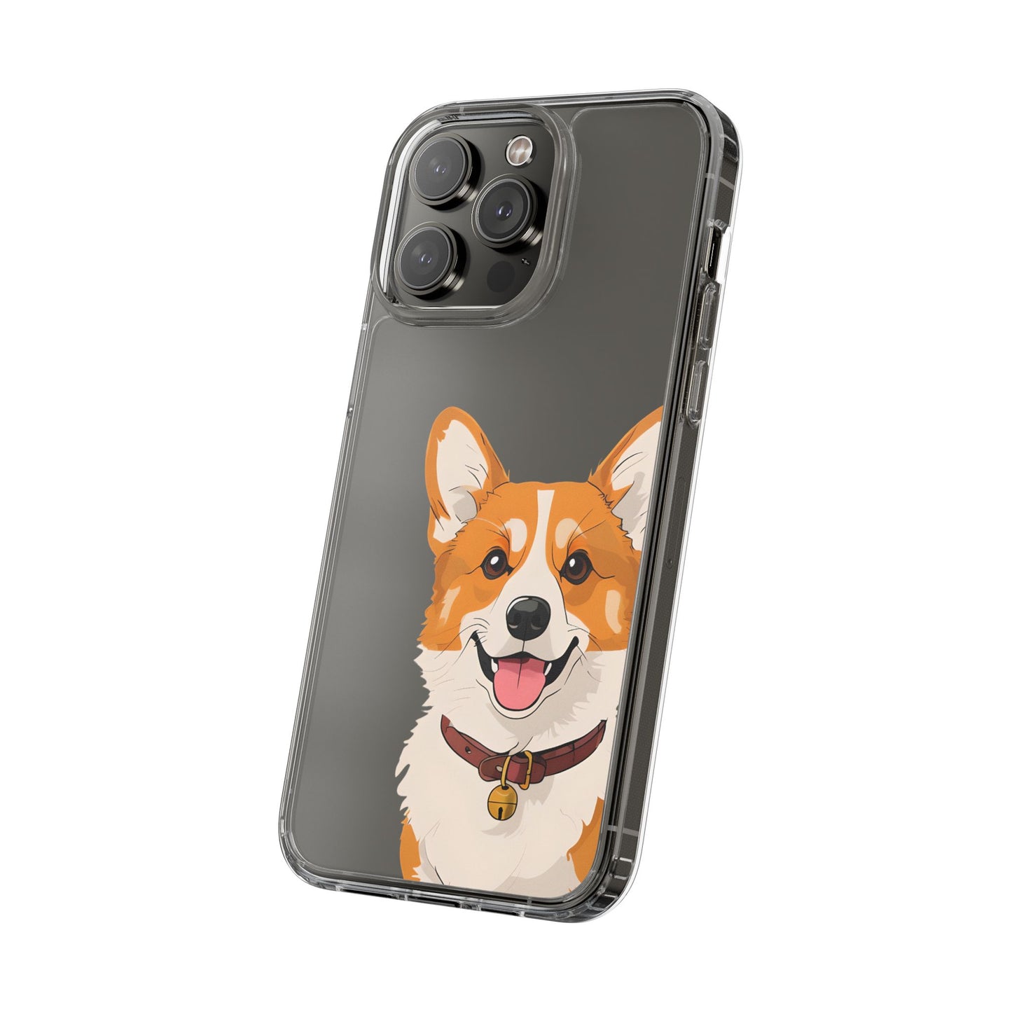 Cute Corgi Clear Phone Case - Pet Lover's Accessory