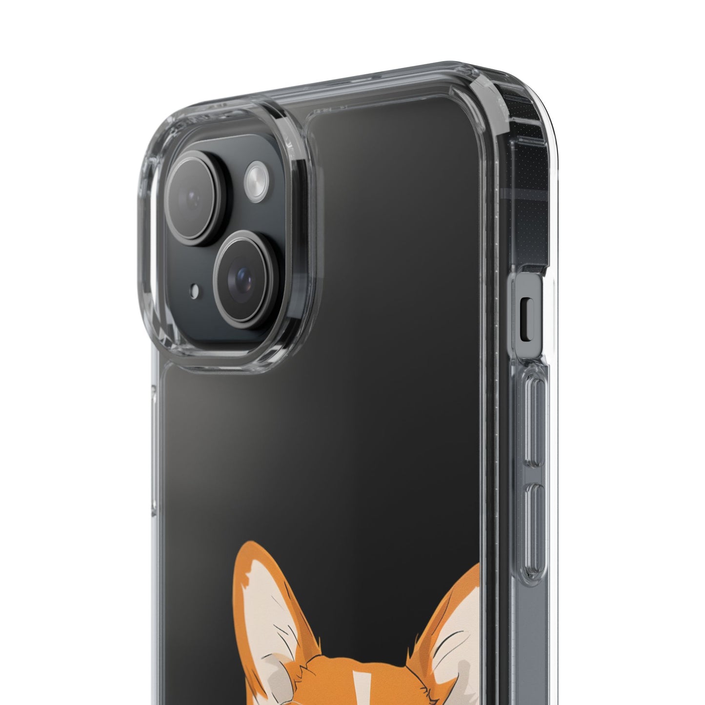 Cute Corgi Clear Phone Case - Pet Lover's Accessory